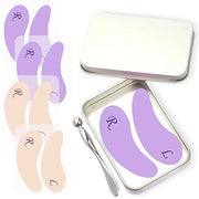4 Pairs Reusable Under Eye Wrinkle Patches Silicone Mask, Plump Fine Lines & Wrinkles, with Metal Eye Cream Applicator, Ti...