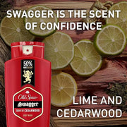 Old Spice Refreshing Body Wash for Men, 3X Defense, 24/7 Shower Fresh with Long Lasting Scent, Red Collection, Swagger wit...