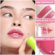 6 PCS Hydrating Lip Oil, Big Brush Head Lip Glaze Shiny Transparent Lip Glow Oil, Nourishing & Non-sticky Long Lasting Fre...