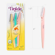Tinkle Dermaplaning Tool 15ct, Dermaplane Razor for Women, Safe and Easy Peach Fuzz Remover, Eyebrow Trimmer with Protecti...