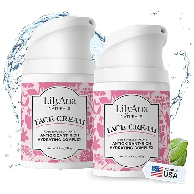 LilyAna Naturals Face and Neck Moisturizer for Women and Men - Moisturizer Face and Neck Cream for Dry Skin and Dark Spot ...