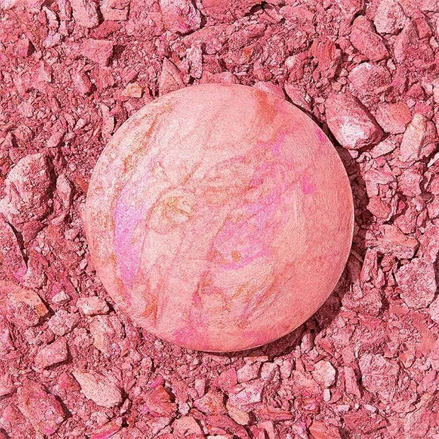 LAURA GELLER NEW YORK Baked Blush-n-Brighten Marbleized Blush + Angled Brush (02 Pink Buttercream, 47mm) - Product Image