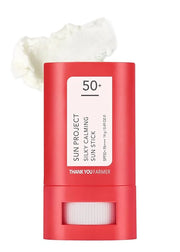 THANKYOU FARMER Sun Project Silky Calming Sun Stick SPF50+ PA++++, Water-Resistant, Matte Finish, Calamine and Centella As...