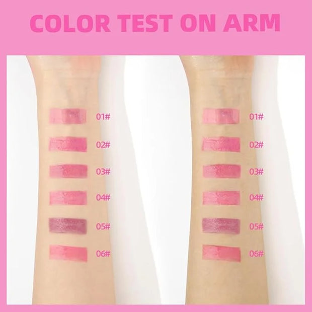 Hydrating Lip Gloss Transparent Lip Care,Magic Color Changing Moisturizing Lip Glow Oil Plumping Glimmer Glow Lipstick, Lo...