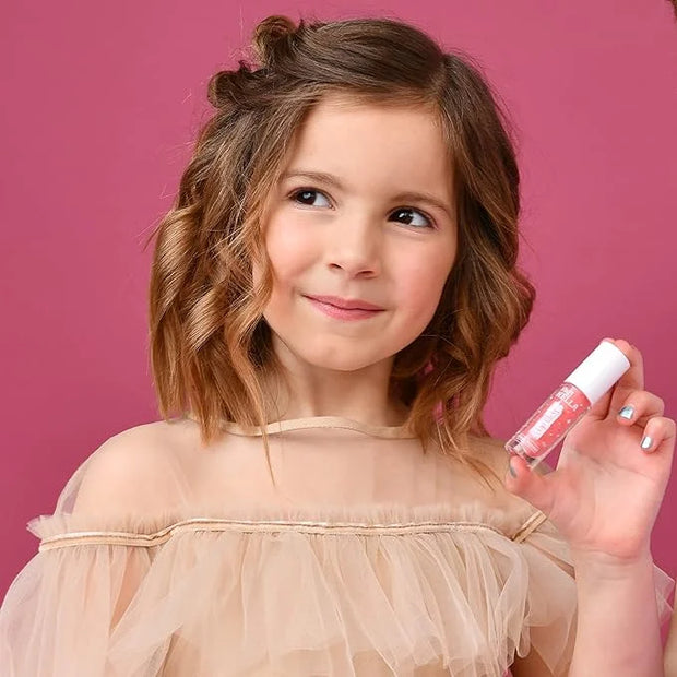 MISS NELLA Pink Secret Lip Gloss, Pink hydrating children Lip Gloss, watermelon scent, gentle on the skin. gives a sheer k...