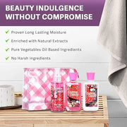 Cotton Candy Bath & Body Care Travel Set, Home Spa Gift Set Includes Body Lotion, Shower Gel, and Fragrance Mist, Personal...
