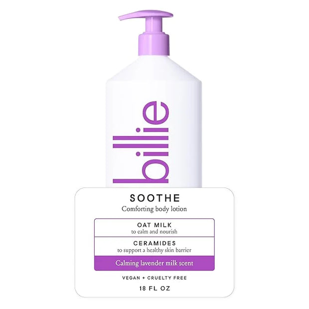 Billie Soothe Comforting Body Lotion, Oat Milk + Ceramides, 18oz - Product Image