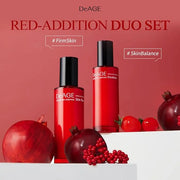 CHARMZONE DeAge Red Addition (New Version) Korean Skincare Set – Anti-Aging Toner & Emulsion Duo (100ml / 3.38 fl.oz Each)...