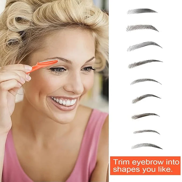 12 Pcs Eyebrow Razors, Face Razors Multipurpose, Exfoliating Dermaplaning Tools, Eyebrow Trimmers Shaver with Safety Cover...