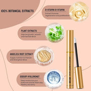Natural Eyebrow Growth Serum To Grow Brows for Women, Fuller, Thicker, Longer Brows, 4ML Plant Extracts Enhancer, Visible ...