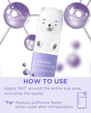 THESAEM Iceland Hydrating Peptide Eye Stick 0.24oz - Elasticity, Cooling, Moisturizing Eye Balm for Loose Skin – Under Eye...