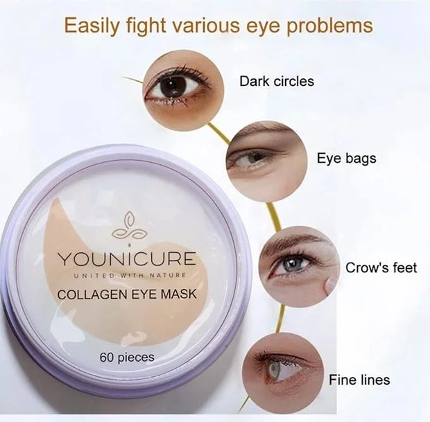 Collagen Eye Mask,Reduce Dark Circles, puffy eyes, Look Younger and Reduce Wrinkles - Product Image