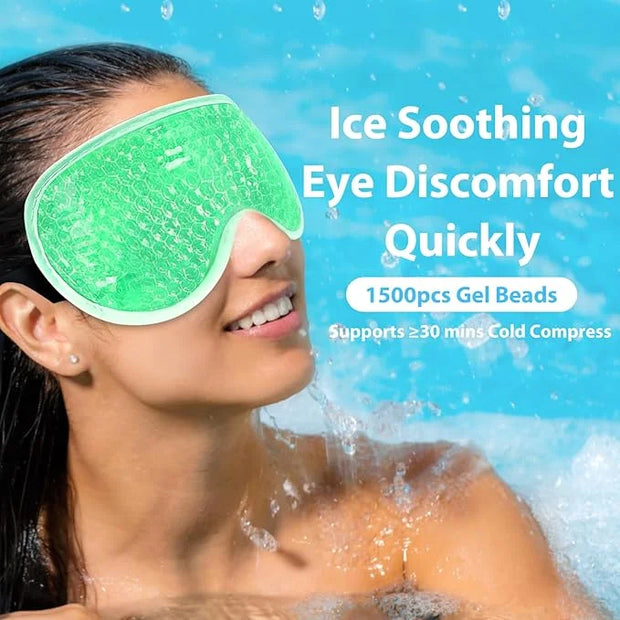 BeeVines Gel Eye Mask, 2 Pack Cooling Ice Masks for Puffy Eyes for Men & Women, Cold & Warm Compress for Post Surgery, Puf...