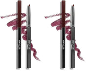 wet n wild Lip Liner Perfect Pout Matte Retractable Gel Lip Liner Pencil, Plum Together (Pack of 2) - Product Image