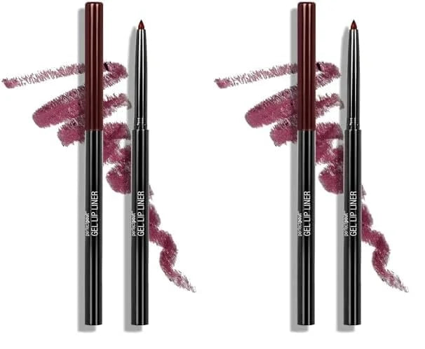wet n wild Lip Liner Perfect Pout Matte Retractable Gel Lip Liner Pencil, Plum Together (Pack of 2) - Product Image