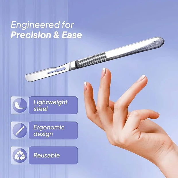 #14R Blades Dermaplaning Scalpels with Dermaplane Handle - Pack of 15 Dermaplane Razor for Women Face + Dermaplane Handle ...