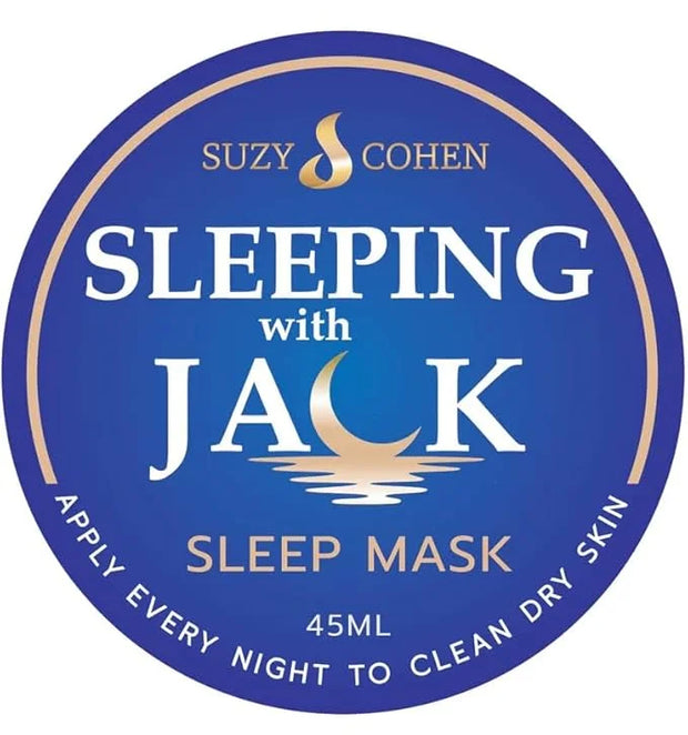 Suzy Cohen Sleeping with Jack Skin Renewing Night Cream: Hydrating Collagen Boosting Moisturizer with Niacinamide, Hyaluro...