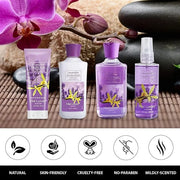 Lavender Vanilla Blush Bath & Body Kit, 3 Fl Oz, Ideal Skincare Gift Home Spa Set, Includes Body Lotion, Shower Gel, Body ...