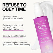 Pacifica Face Moisturizer Lotion - Dreamy Youth Day & Night Face Cream, Daily Skincare, Grapeseed Oil, Peptides, Hydrating...