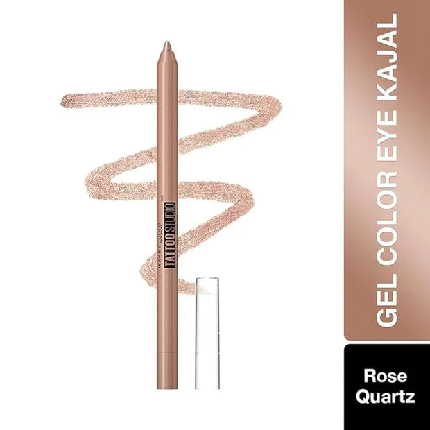 MAYBELLINE New York Tattoo Studio Long-Lasting Sharpenable Eyeliner Pencil, Glide on Smooth Gel Pigments with 36 Hour Wear...