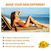 Intensive Tanning Gel, Natural Tanning Accelerator Cream Gel, Brown Tanning Gel, for Sunbeds & Outdoor Sun (1pcs)