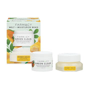 Farmacy Ceramide Face Moisturizer + Cleansing Balm Duo - Travel Size Skin Care Set with Green Clean Makeup Remover Balm + ...