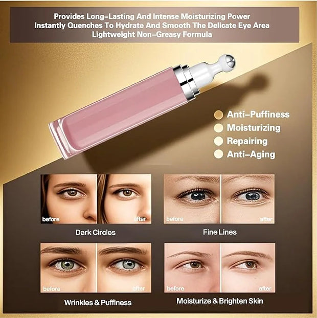Eye Serum with 8% Caffeine 8% Retinol Hyaluronic Acid Niacinamide peptides for Puffy Bags Fine Lines Dark Circles Wrinkles...