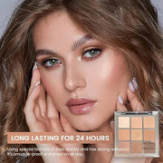 Eyeshadow Palette Makeup- 9 Colors Naked Eyeshadow Palette Matte NUDE Korean Natural Eye Shadow palettes Highly Pigmented ...