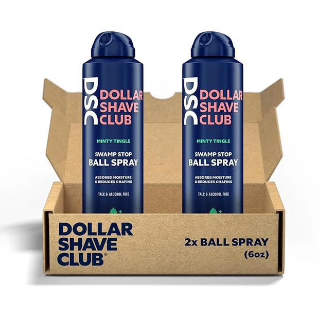 Dollar Shave Club | Ball Spray (2 Pack) | Fast Absorbing Body Deodorant Spray for Men - Product Image