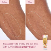 Nakery Skin Toning Body Butter for Women - Firming Body Lotion for Women - Peptide Infused Body Lotion for Crepey & Saggin...