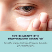 Eye Cream with SYN-BIO B-Glucan - Reduces Wrinkles, Brightens Dark Circles, Hydrates & Firms Skin - Gentle for All Skin Ty...