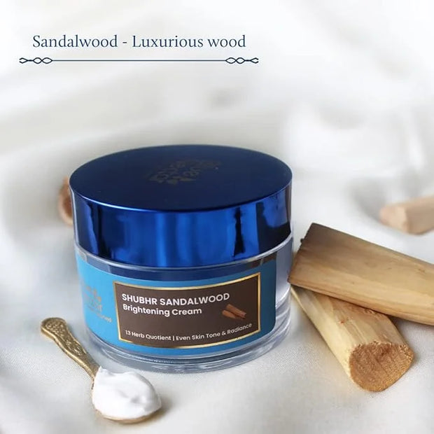Blue Nectar Daily Moisturizer for Face | Authentic Sandalwood, Turmeric, Manjistha & Ashwagandha Radiance Cream for Face |...