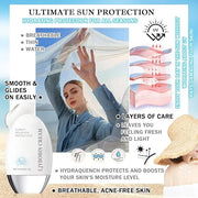 Moisturizing Face Sunscreen,Oil-free Facial Sunscreen Lotion SPF50 PA+,Hydrating Facial Sunscreen,Refreshing & Weightless ...