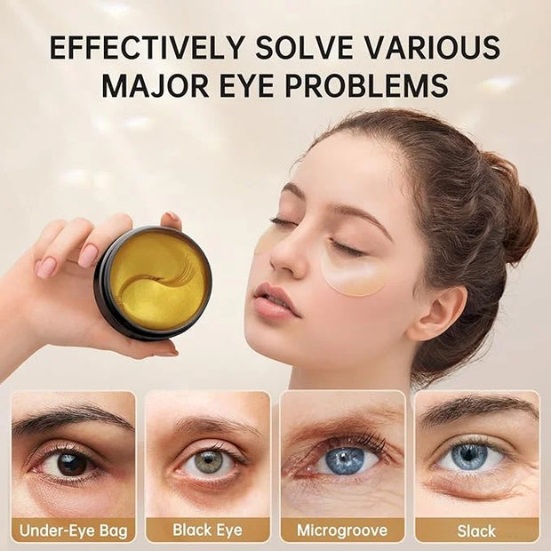 PITHER Under Eye Patches for Dark Circles, Eye Masks for Puffy Eyes Wrinkles Under Eye Bags Firmness 30 Pairs Skin Treatme...
