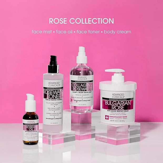 Advanced Clinicals Rosehip Oil For Face With Vitamin E + Botanicals Helps Improve Look Of Dark Spots, Wrinkles, Fine Lines...