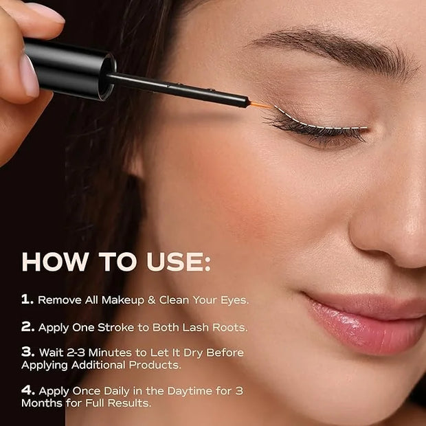 Lash Serum for Eyelash Growth: LashRay Eyelash Enhancing Serum to Grow Longer Thicker Eyelashes and Eyebrows - Product Image