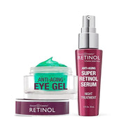Retinol Eye Gel - Reduces Puffiness & Dark Circles, Restores Elasticity 6X Super Serum – Unique, Intensive Formula Acceler...