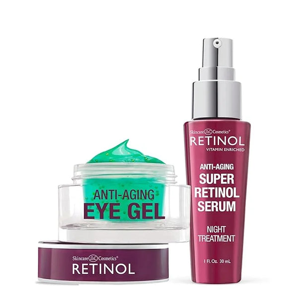 Retinol Eye Gel - Reduces Puffiness & Dark Circles, Restores Elasticity 6X Super Serum – Unique, Intensive Formula Acceler...