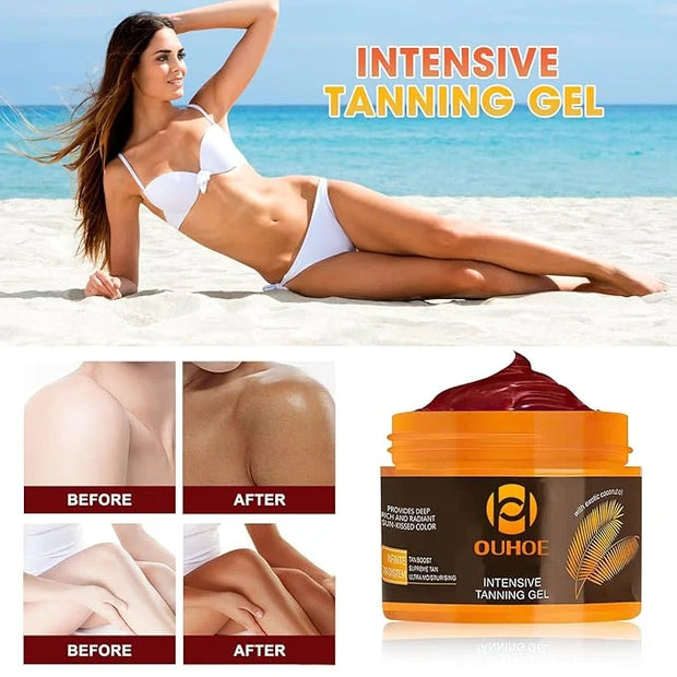 Luxury Intensive Tanning Gel, Intensive Tanning Luxe Gel, Natural Tanning Cream Gel for Natural Tan Skin, Brown Tanning Ge...