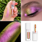 MAKI YIKA Glitter Eyeshadow Rose Pink Liquid Multichrome Eyeshadows Long Lasting, Metallic Chameleon Eye Shadow Smudgeproo...