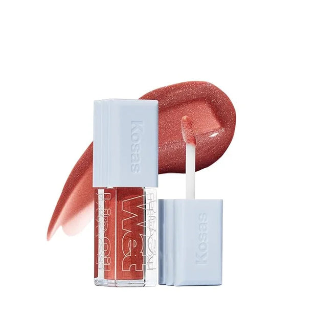 Kosas Wet Lip Oil Gloss - Hydrating Lip Plumping Treatment with Hyaluronic Acid & Peptides, Non-Sticky Finish (Dip) - Prod...
