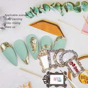 2pcs Resin Nail Art Palette, Nail Art Painting