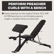 Inspire Fitness Preacher Curl Attachment - Bench Attachment FT1 Bench - Product Image