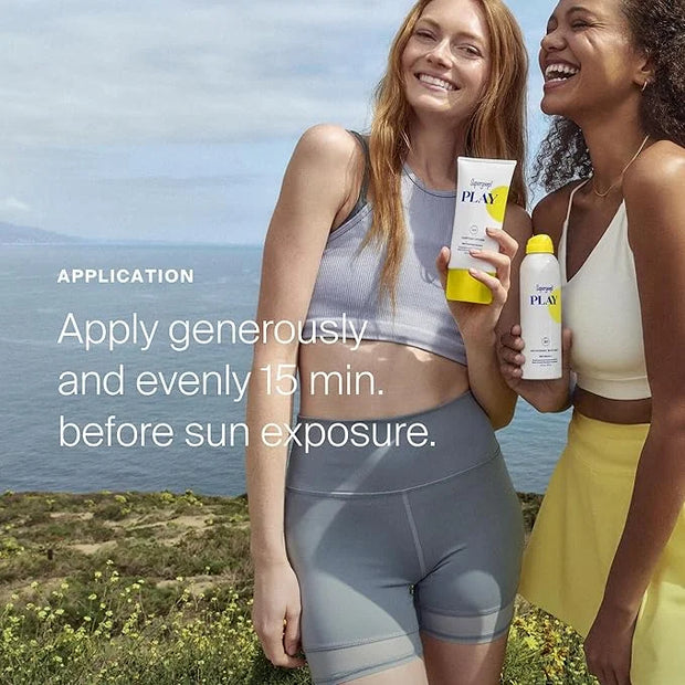 Supergoop! PLAY SPF 50 Antioxidant Body Mist w/Vitamin C, 3 fl oz - 2 Pack - Broad Spectrum Sunscreen Spray for Sensitive ...