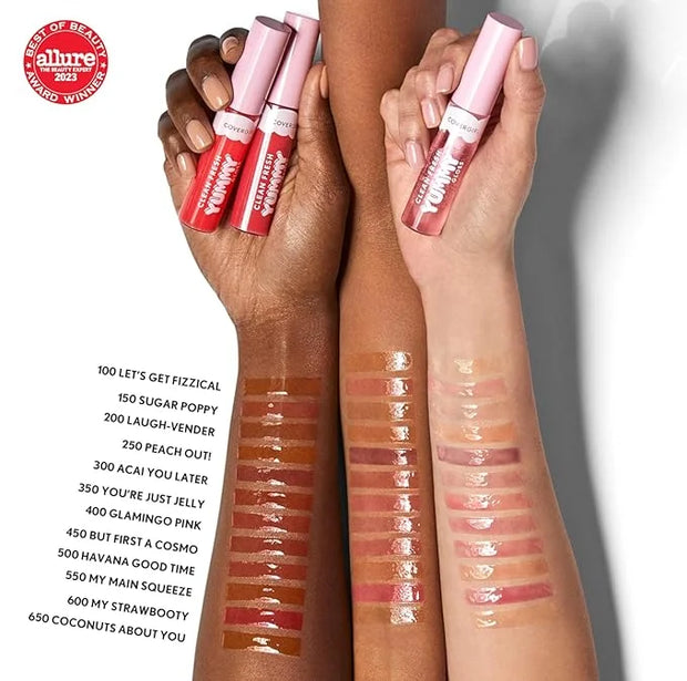 COVERGIRL Clean Fresh Yummy Gloss – Lip Gloss, Sheer, Natural Scents, Vegan Formula - Acai You Later - Product Image