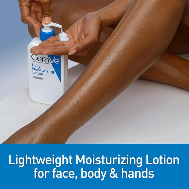 CeraVe Daily Moisturizing Lotion for Dry Skin, Body Lotion & Face Moisturizer with Hyaluronic Acid and Ceramides, Daily Mo...