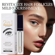 2-Pack 2 In 1 Lash Eyelash Growth Serum - Nourishing Formula for Curled, Dense & Resilient Lashes, Strengthening Treatment...