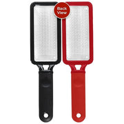Microplane Colossal Foot File, Red and Black - The Original Stainless-Steel Foot Scraper, Dead Skin/Callus Remover for Fee...