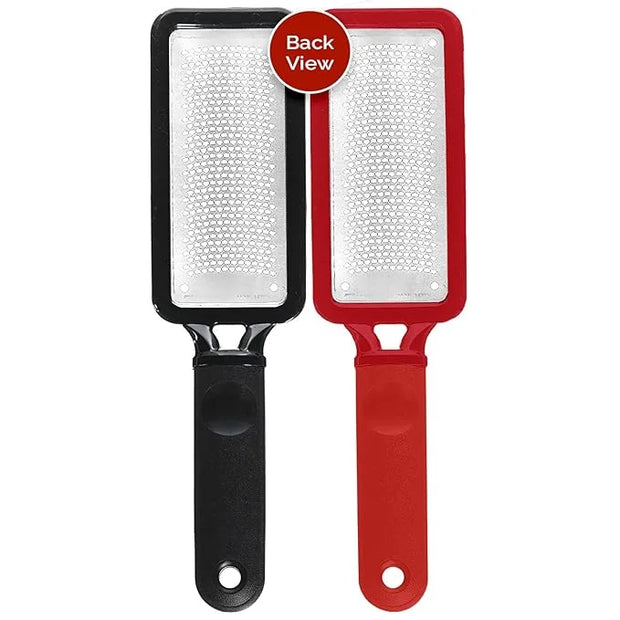 Microplane Colossal Foot File, Red and Black - The Original Stainless-Steel Foot Scraper, Dead Skin/Callus Remover for Fee...