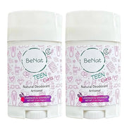 2-Pack All Natural Deodorant For Teen Girls 100% Natural Aluminum-Free Carcinogen Free Kids Deodorant For Girls Clinically...